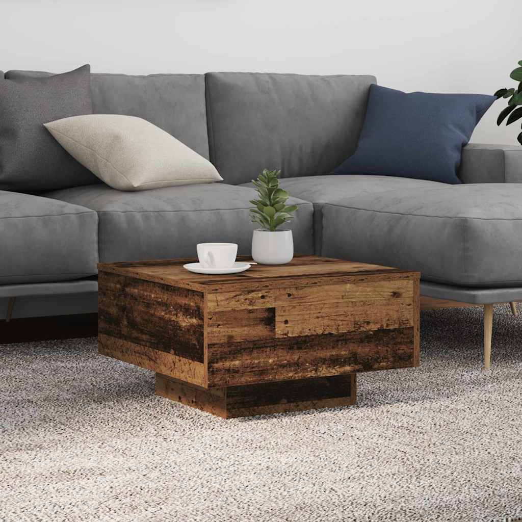 vidaXL Staré drevo 55 x 55 x 31 cm Kompozitné drevo