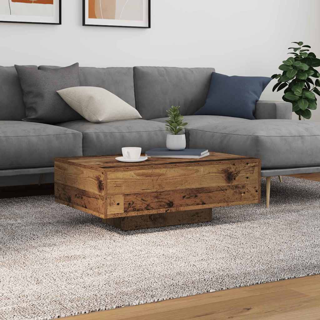 vidaXL Staré drevo 85 x 55 x 31 cm Kompozitné drevo