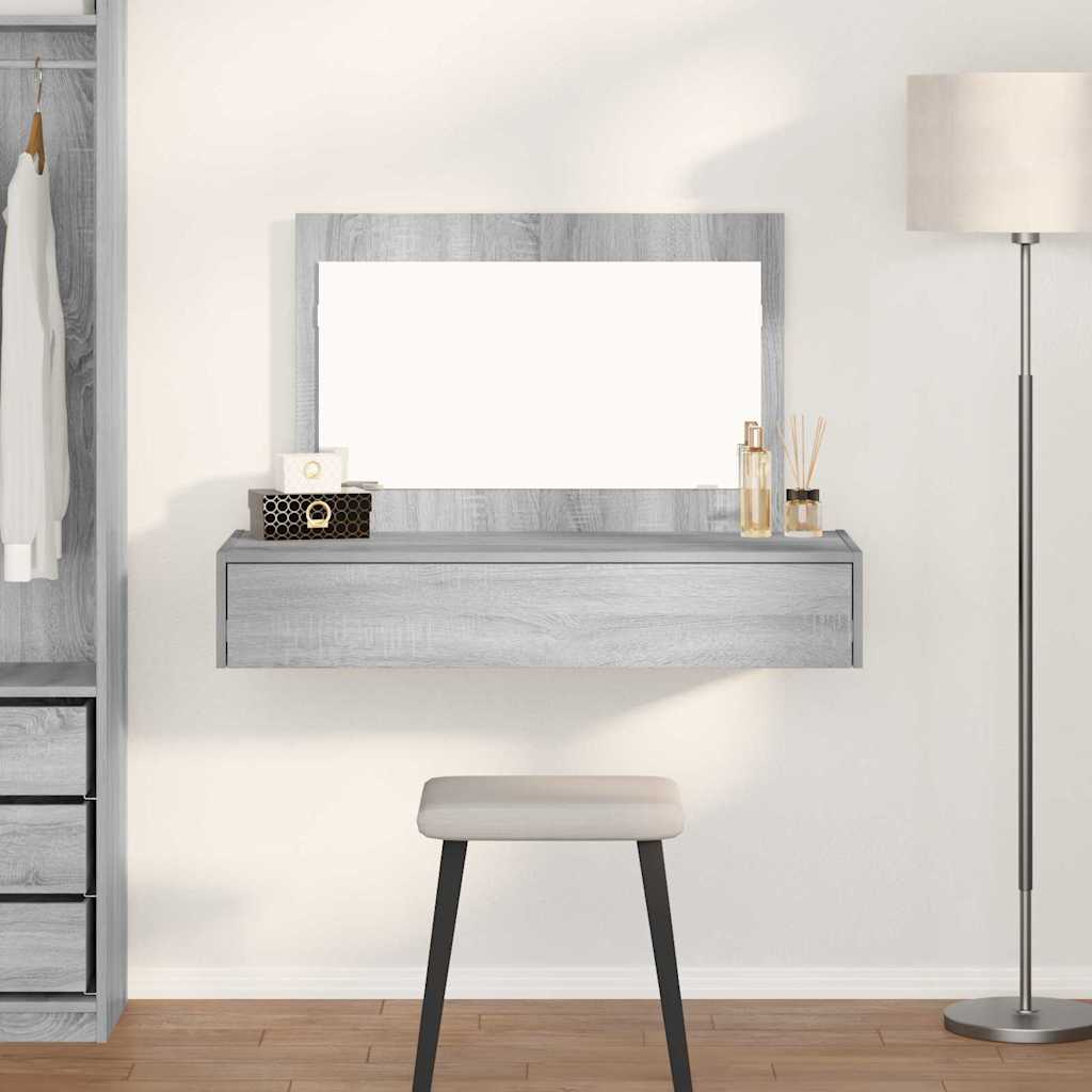 vidaXL Toaletný stolík Sivá 100 x 40 x 70 cm Kompozitné drevo