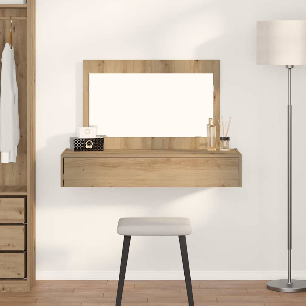 vidaXL Toaletný stolík Hnedá 100 x 40 x 70 cm Kompozitné drevo