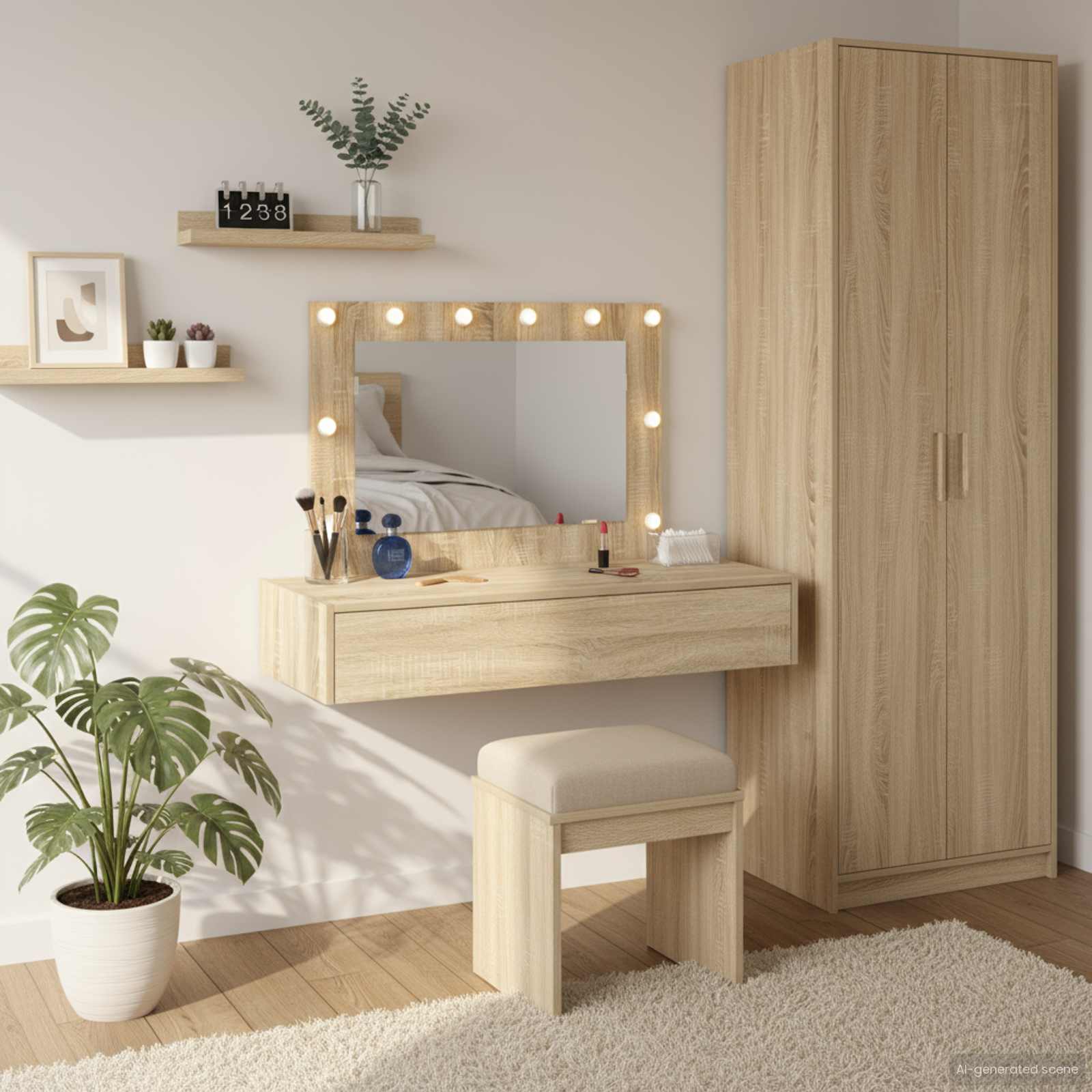 vidaXL Toaletný stolík Hnedá 100 x 40 x 70 cm Kompozitné drevo