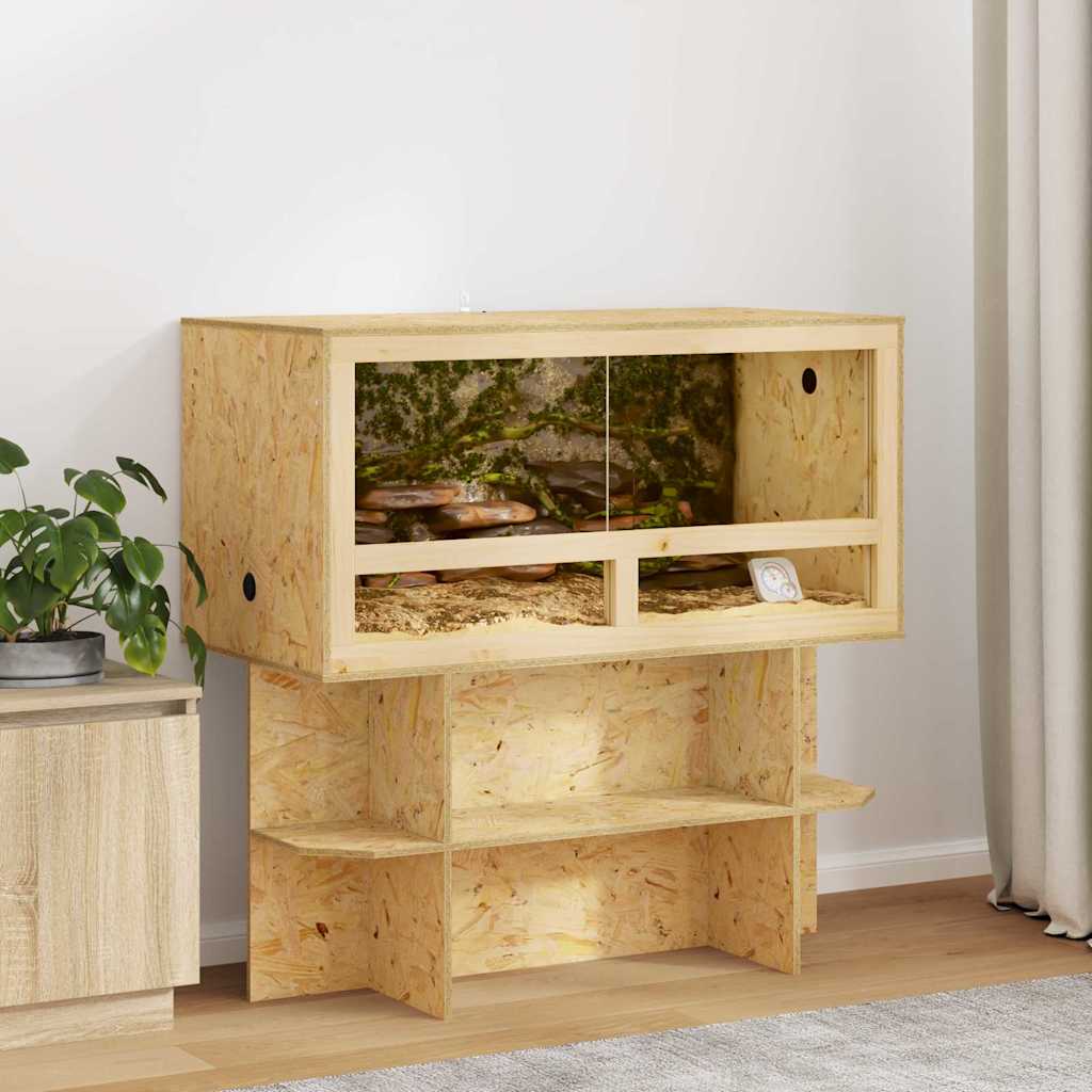 vidaXL Základňa terária Hnedá 100 x 50 x 50 cm OSB