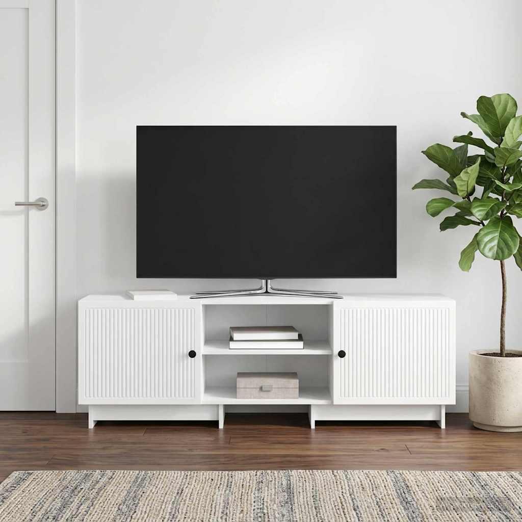 vidaXL TV skrinka Biely 150 x 31 x 50 cm Konštruované drevo