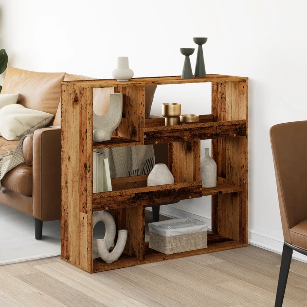 vidaXL Deliaca stena staré drevo 100x33x94,5 cm kompozitné drevo
