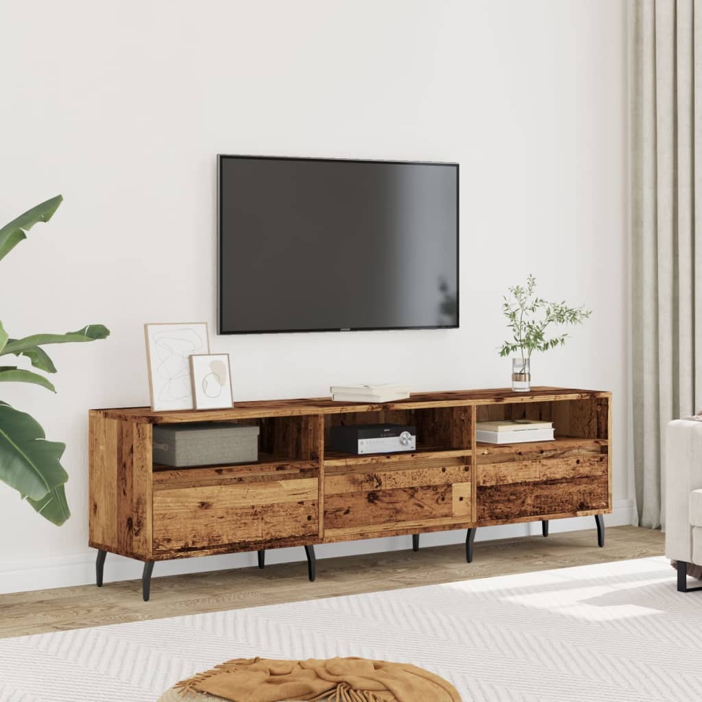 vidaXL TV skrinka staré drevo 150x30x44,5 cm kompozitné drevo