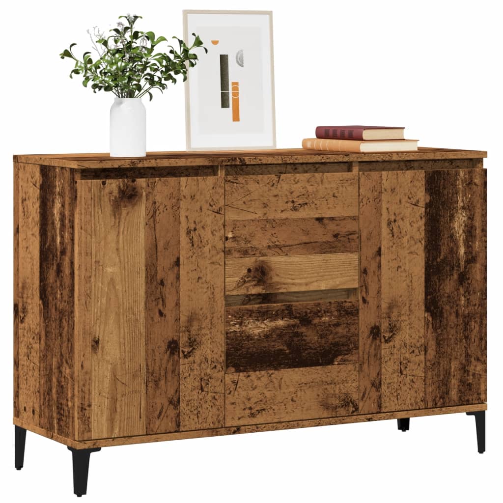 vidaXL Komoda staré drevo 102x35x70 cm kompozitné drevo