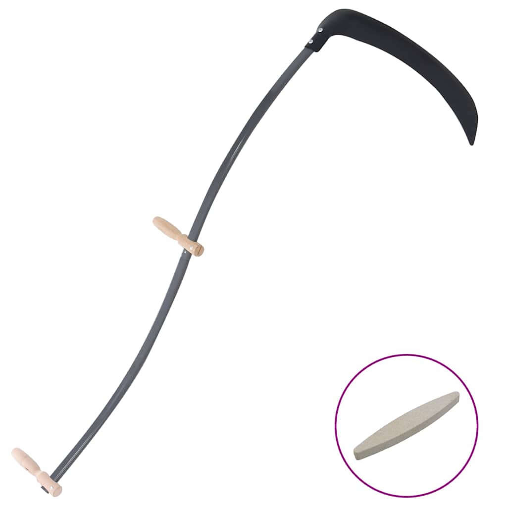 vidaXL Kosa s brúsnym kameňom 145 cm