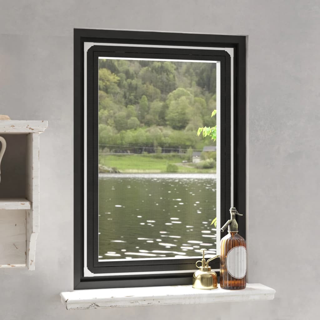 vidaXL Magnetická okenná sieťka proti hmyzu biela 80x120 cm