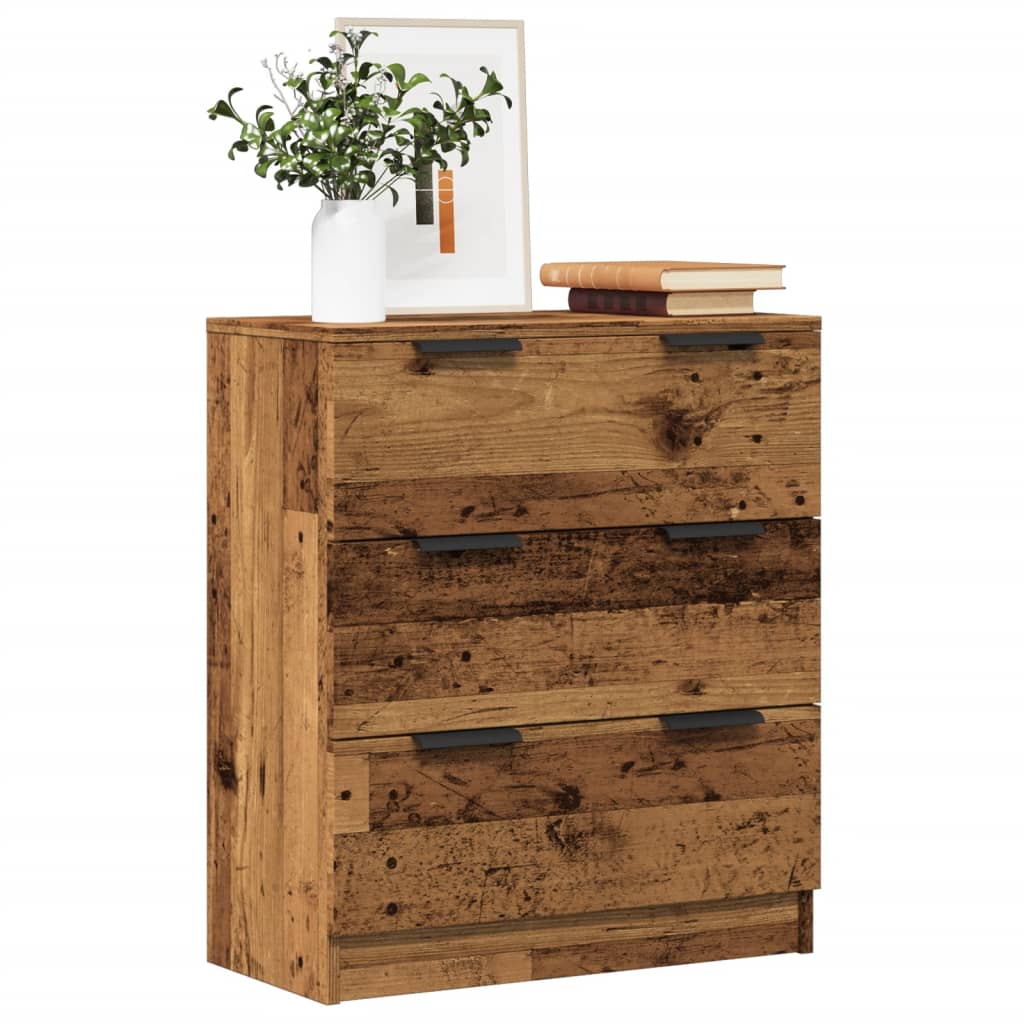 vidaXL Komoda staré drevo 60x30x70 cm kompozitné drevo