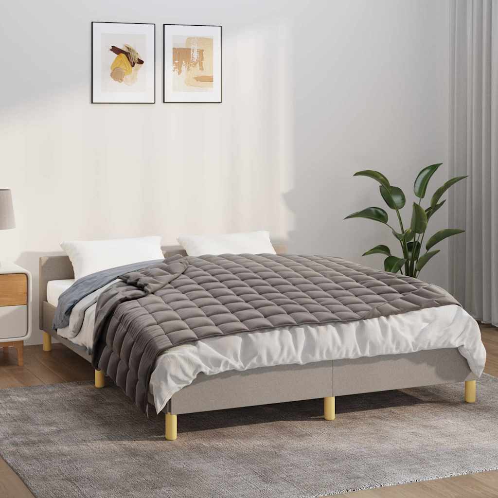 vidaXL Záťažová prikrývka šedá 120x180 cm 9 kg látka