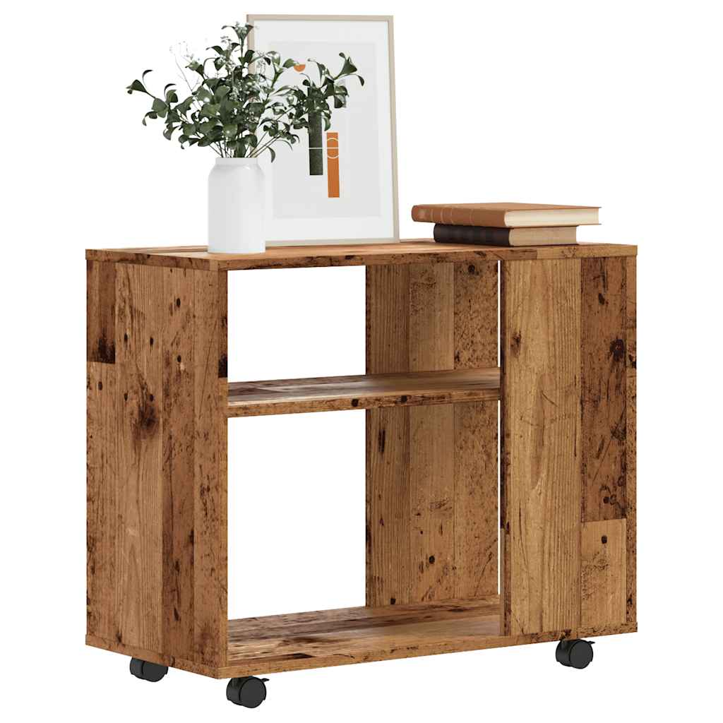 vidaXL Príručný stolík, staré drevo 70x35x55 cm, kompozitné drevo