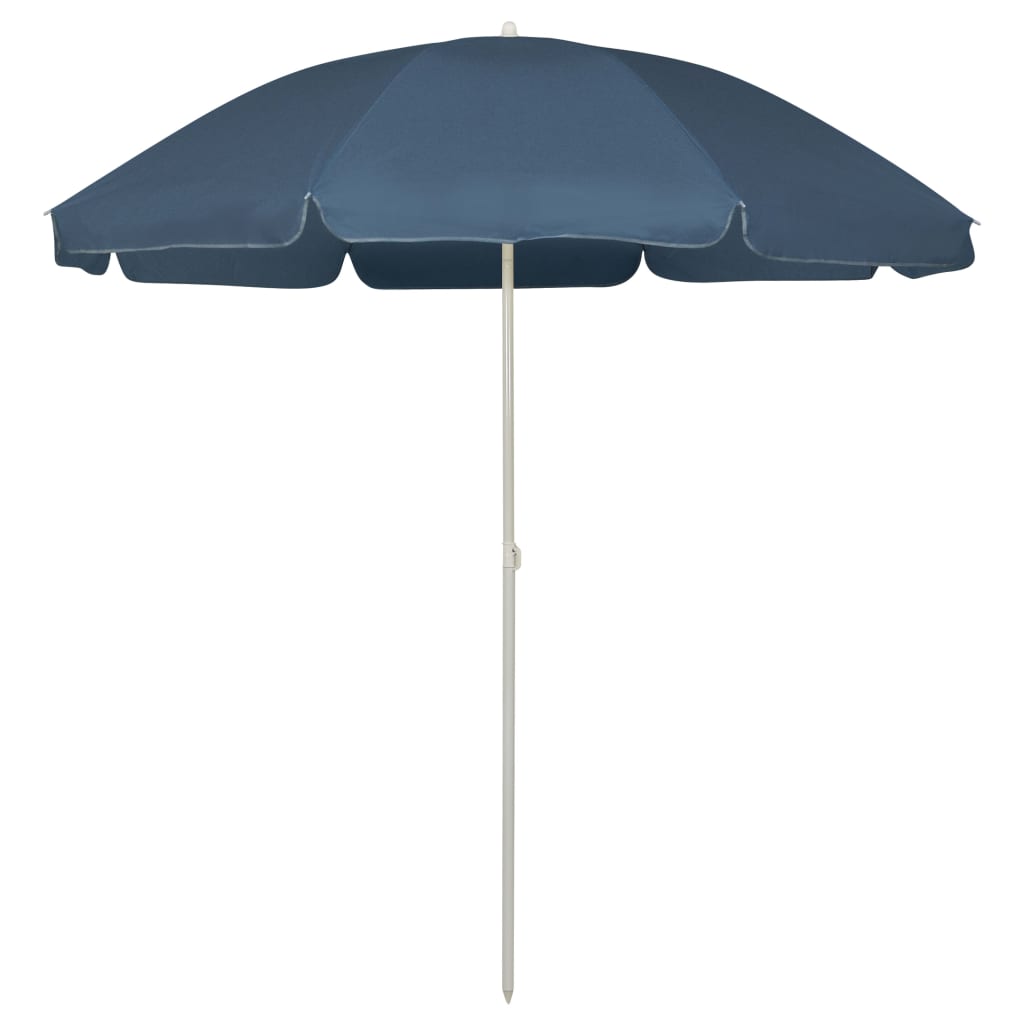 vidaXL Plážový slnečník, modrý 240 cm