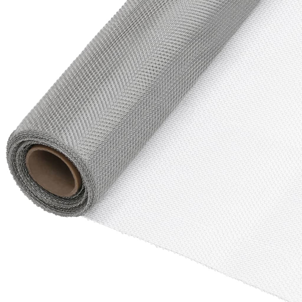 vidaXL Sieť proti hmyzu nehrdzavejúca oceľ 80x2000 cm strieborná