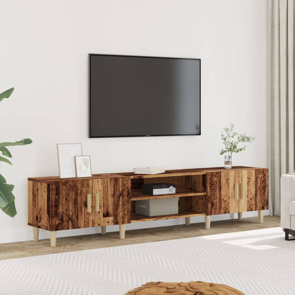 vidaXL TV skrinka staré drevo 180x31,5x40 cm kompozitné drevo