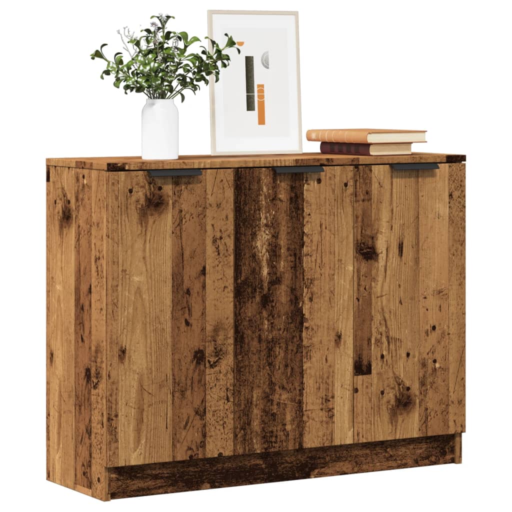 vidaXL Komoda staré drevo 90,5x30x70 cm kompozitné drevo