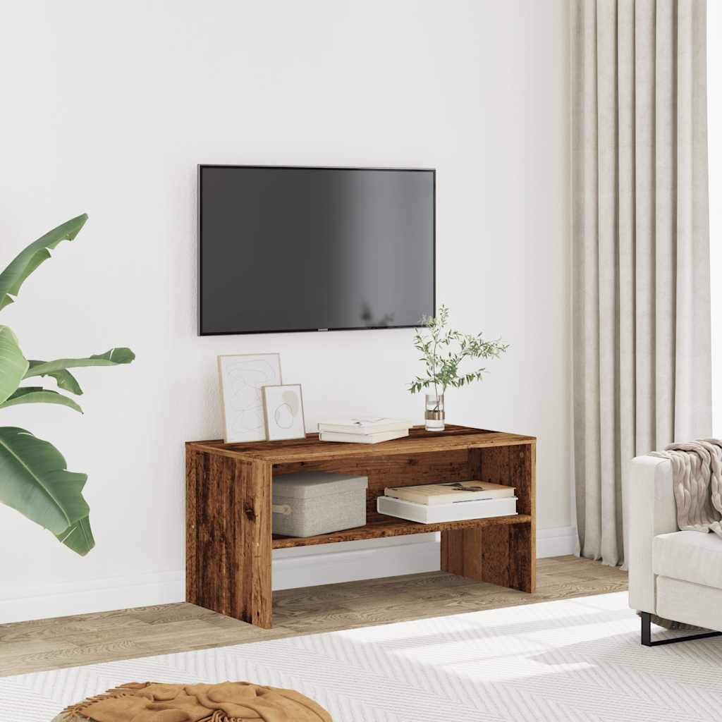 vidaXL TV skrinka staré drevo 80x40x40 cm kompozitné drevo