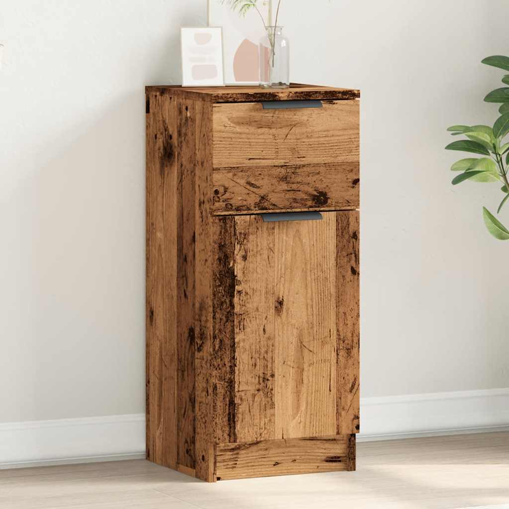 vidaXL Komoda staré drevo 30x30x70 cm spracované drevo