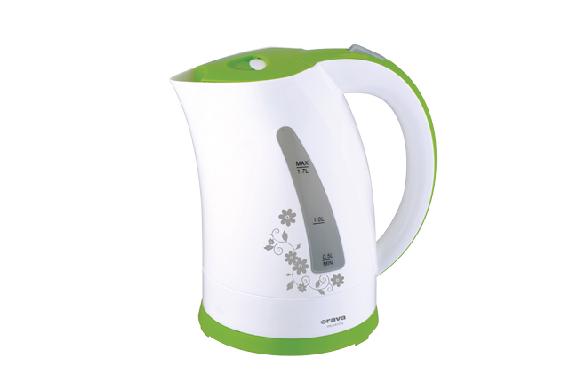 ORAVA Varná kanvica 1,7 l,  bielo-zelená VK-3417 G
