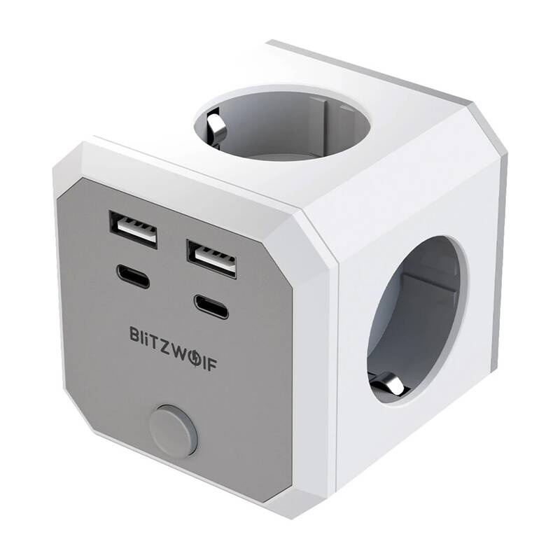 BlitzWolf BW-EC2 8-in-1 Power Cube (4xAC / 2 x USB-A / 2 x USB-C) BW-EC2
