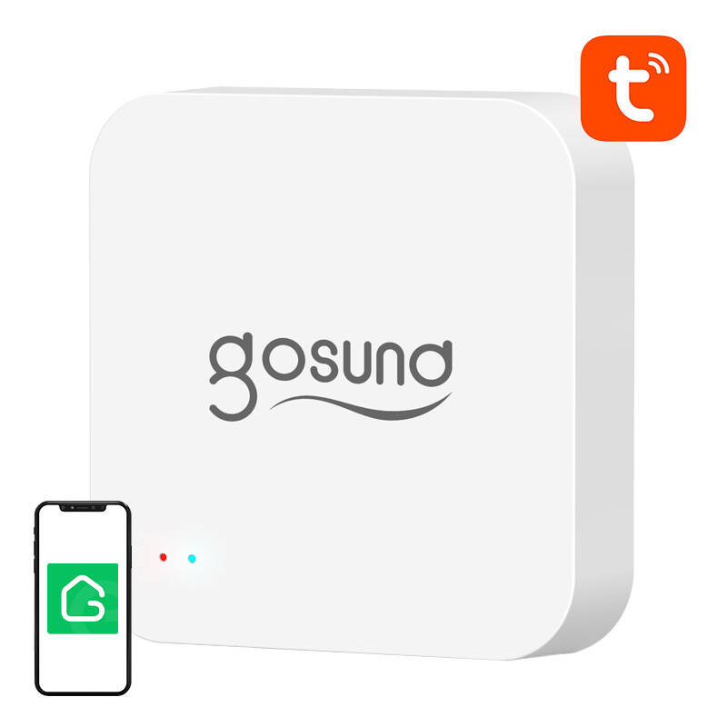 Inteligentná brána Bluetooth BLE, WiFi Mesh s alarmom Gosund SP1-G Tuya G2