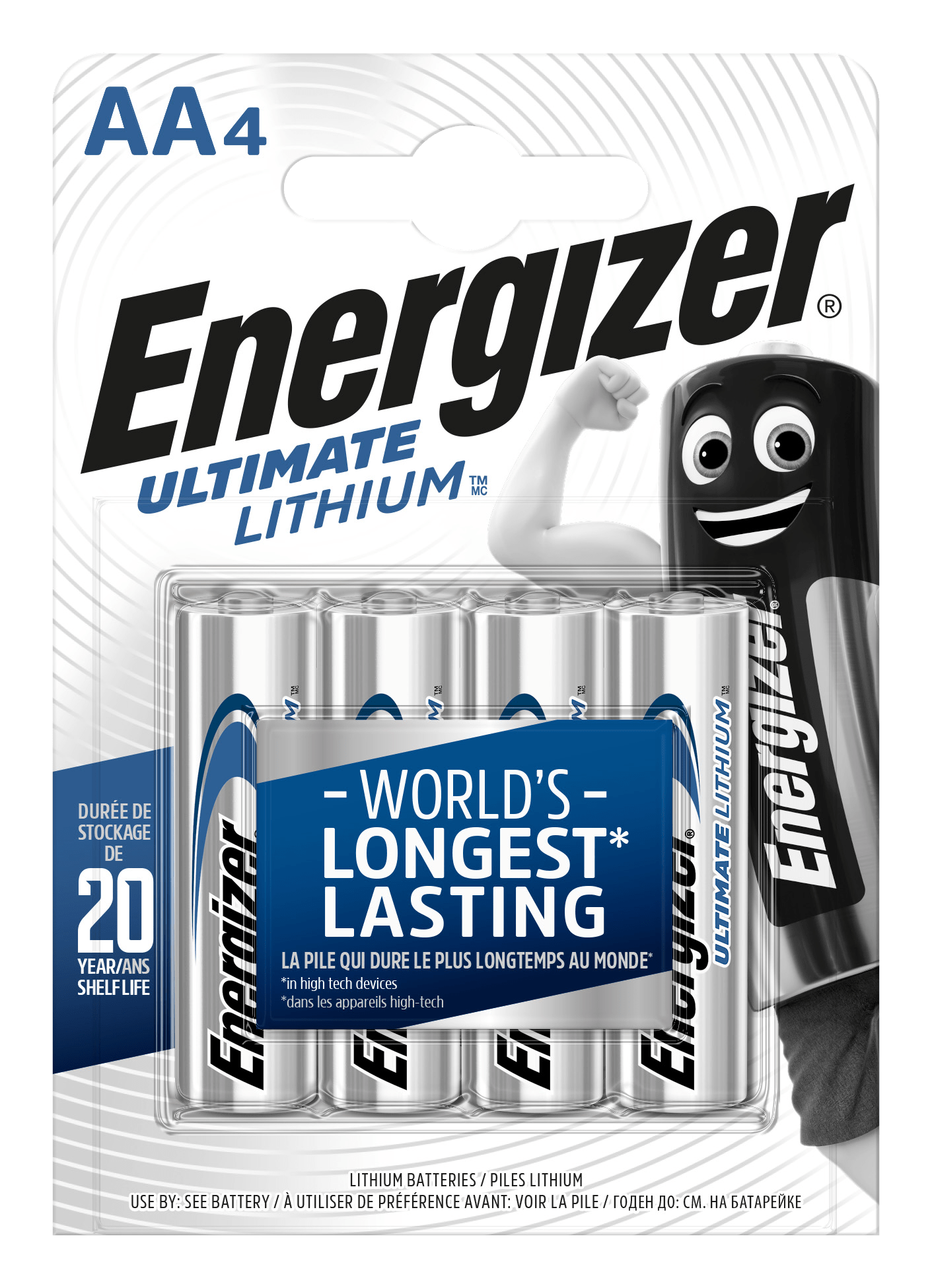 Energizer Ultimate Lithium  AA/4 FR6/4 1,5V lítiové tužkové batérie 4ks 7638900262643 T00001029