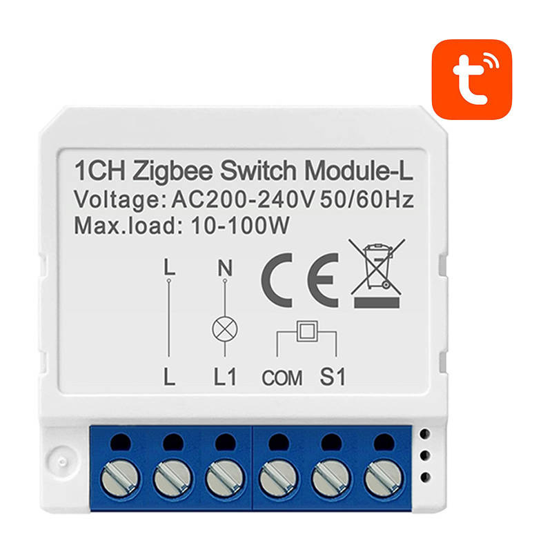 Inteligentný spínací modul ZigBee Avatto LZWSM16-W1 Bez neutrálu TUYA LZWSM16-W1