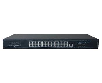 ADEX ADS-224GRP-1PO-2F-RM reversní poe managed switch, 24x Gbit port (1x poe out), 2x SFP, metal ADS224GRP-1PO-2F-RM
