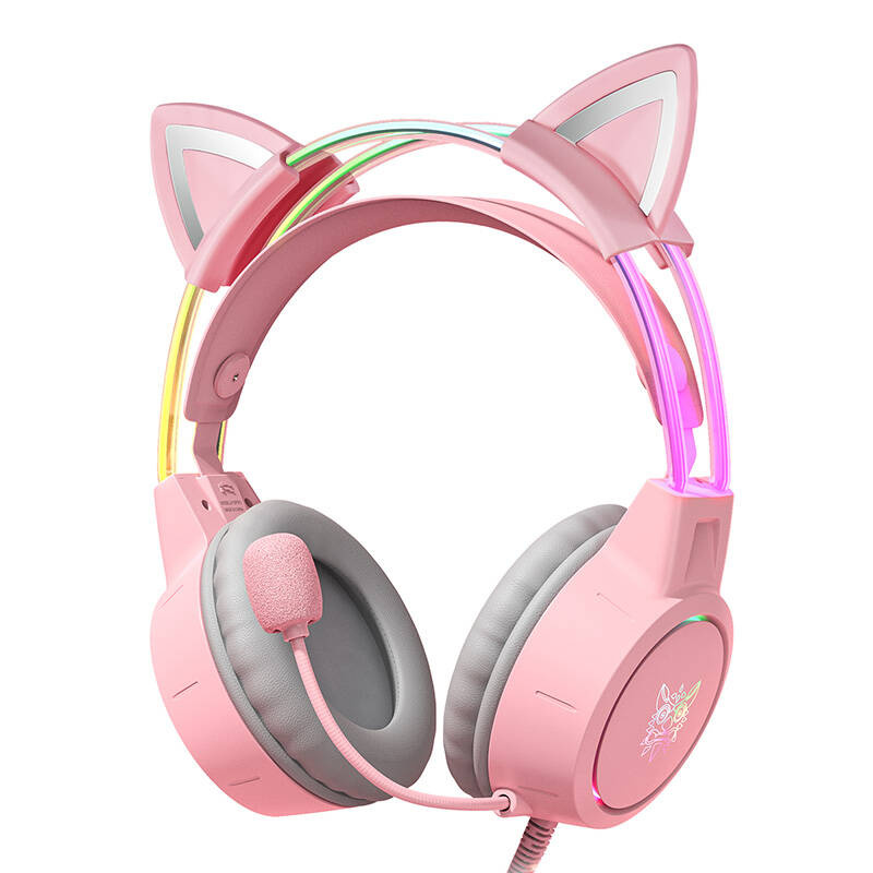Herné slúchadlá ONIKUMA X15Pro Pink Cat's Ears X15PROP with cat ear