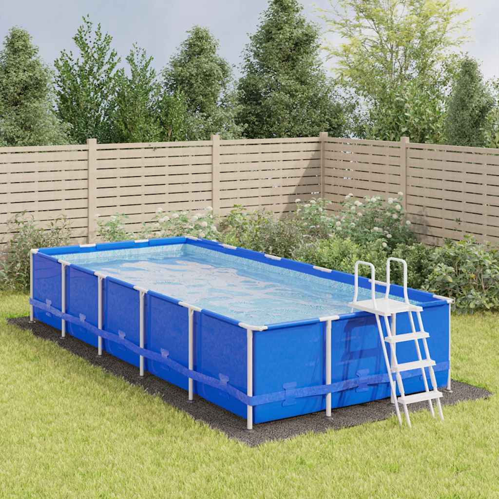 vidaXL Tkanina pod bazén bledosivá 750x370 cm polyesterová geotextília