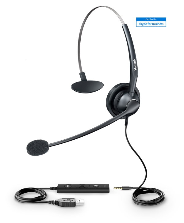 Yealink UH33 náhlavní souprava 3.5mm jack - USB UH33