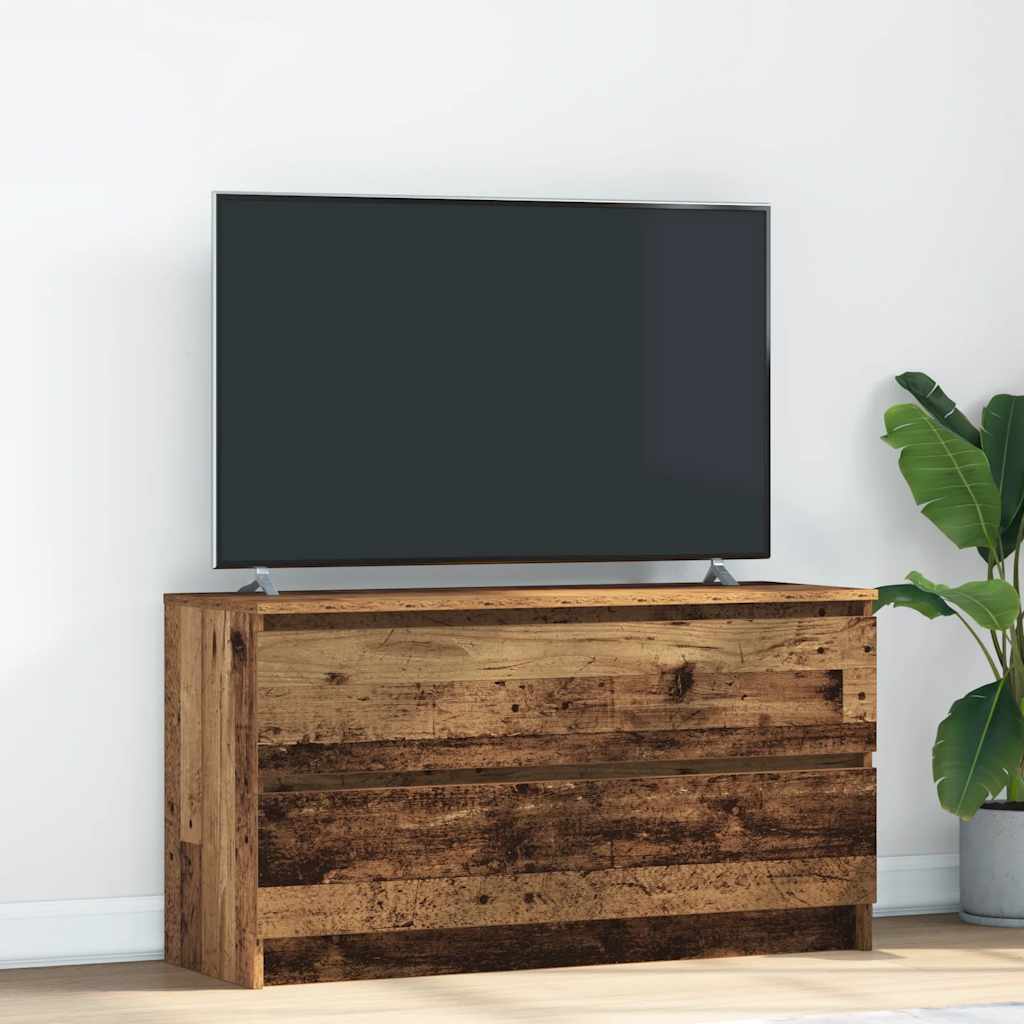 vidaXL TV skrinka Old Wood 100x35x54 cm Engineered Wood