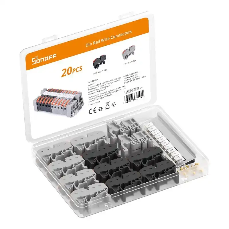 DIN Rail wire connector Sonoff set (20 pcs) 211