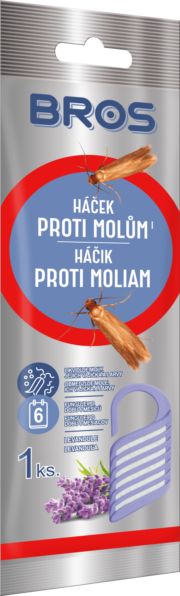 Bros háčik proti moliam levanduľa 1ks T00037772