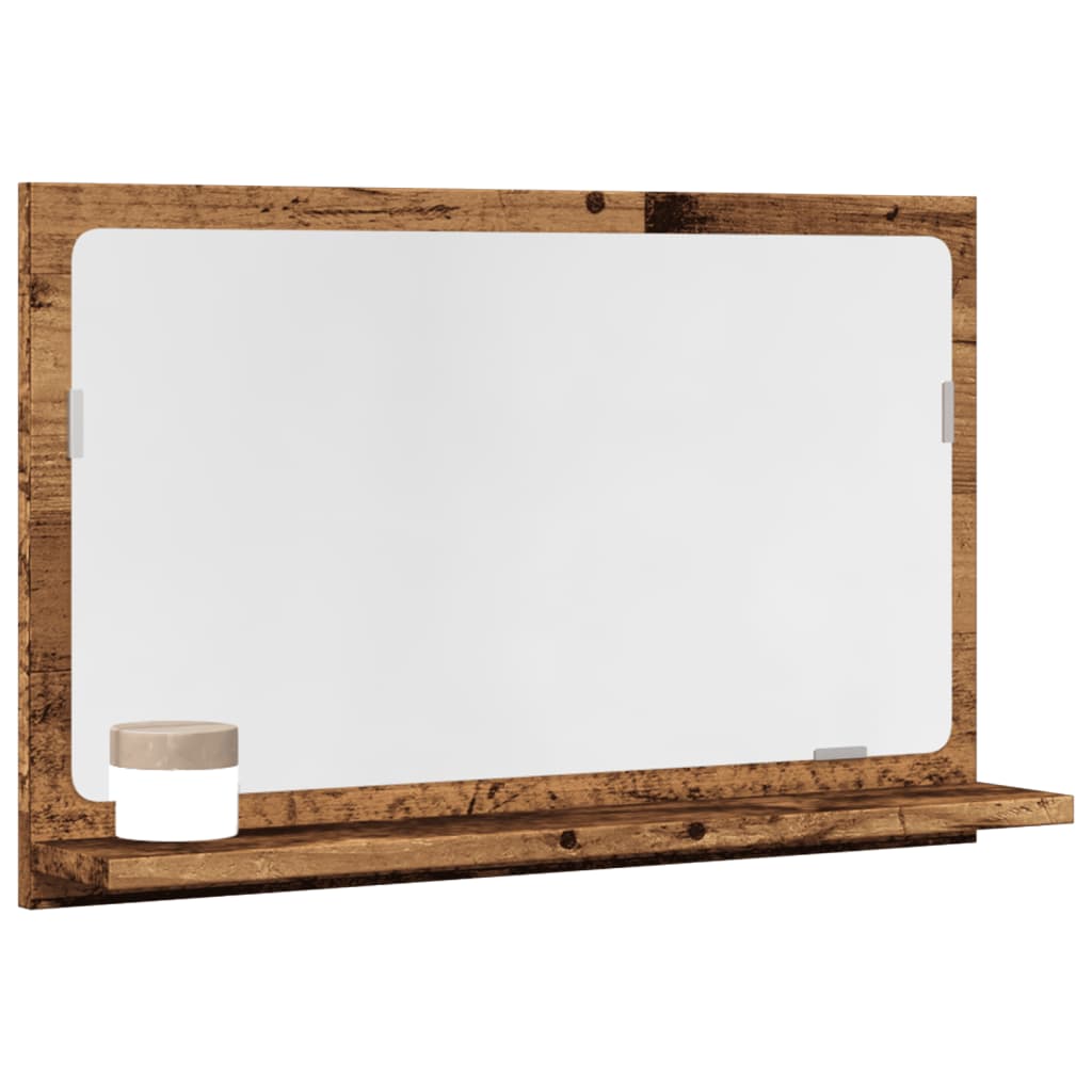vidaXL Kúpeľňová skrinka staré drevo 60x11x37 cm kompozitné drevo