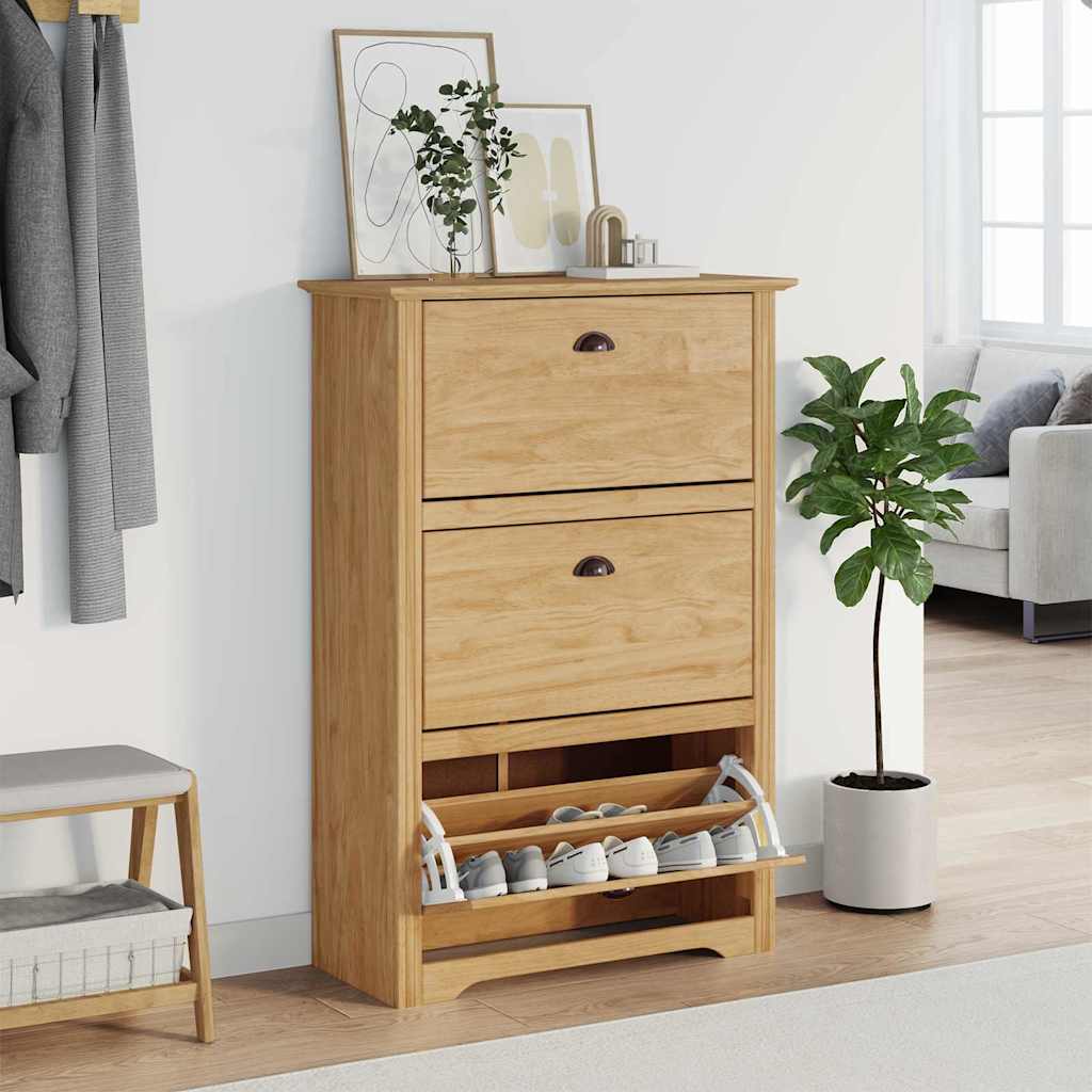 vidaXL Regál na topánky BODO 80 x 35 x 118 cm Kompozitné drevo