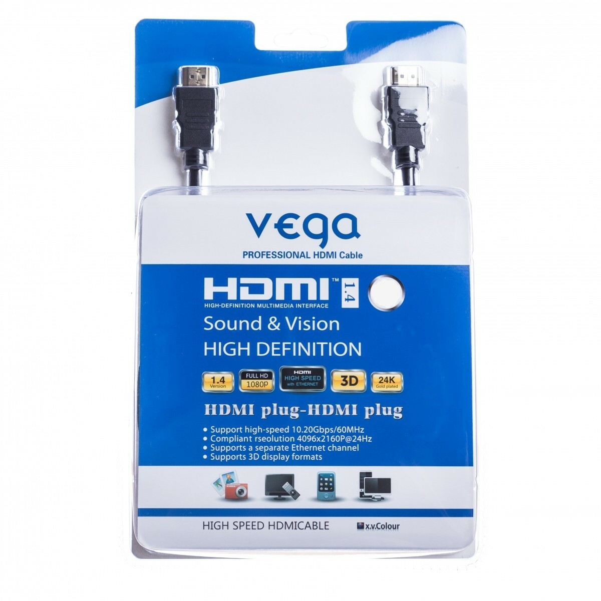Vega HDMI kábel 10.2Gb/s 10m čierny AA-1070 T00000166