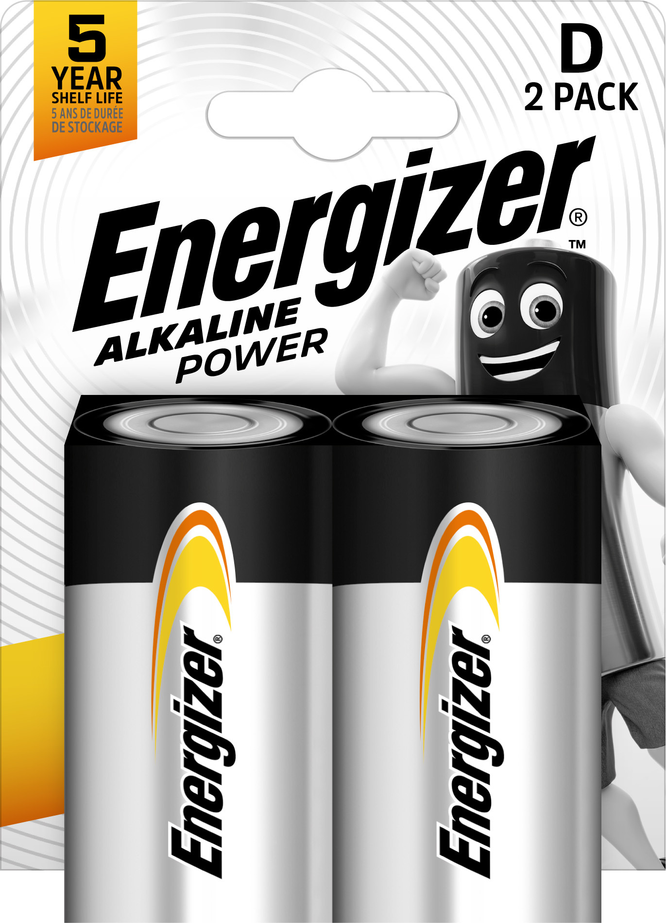 Energizer Alkaline Power veľký monočlánok D E95/LR20 alkalické batérie 2ks 7638900297331 T00000984