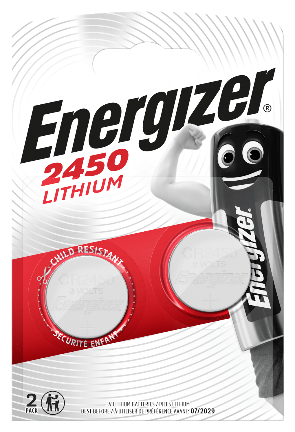 Energizer CR2450 gombíkové batérie 2ks EN-638179 T00001085