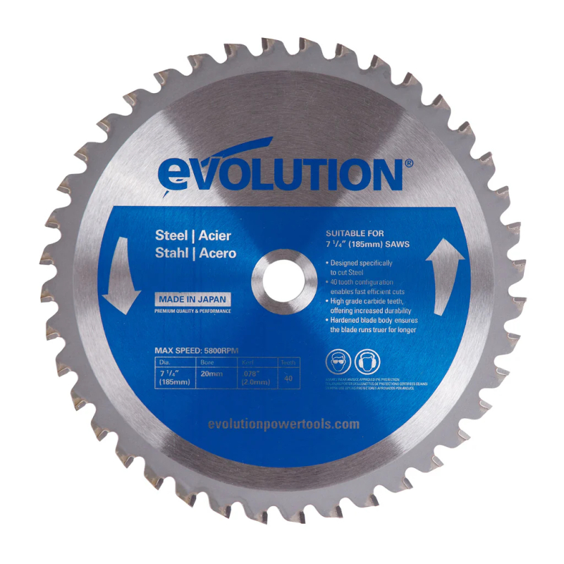 Pílový kotúč EVOLUTION Steel 185x20mm Z40