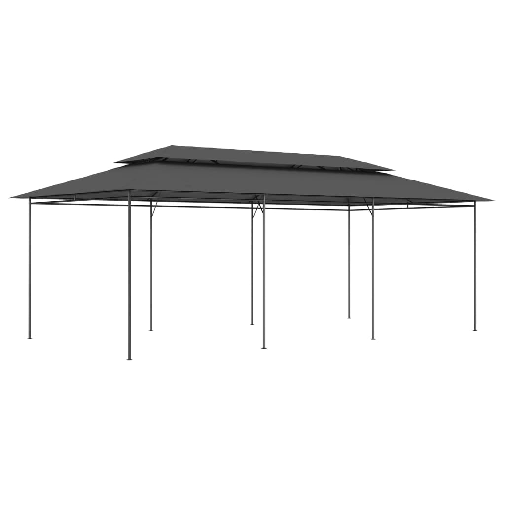 vidaXL Altánok antracitový 600x298x270 cm