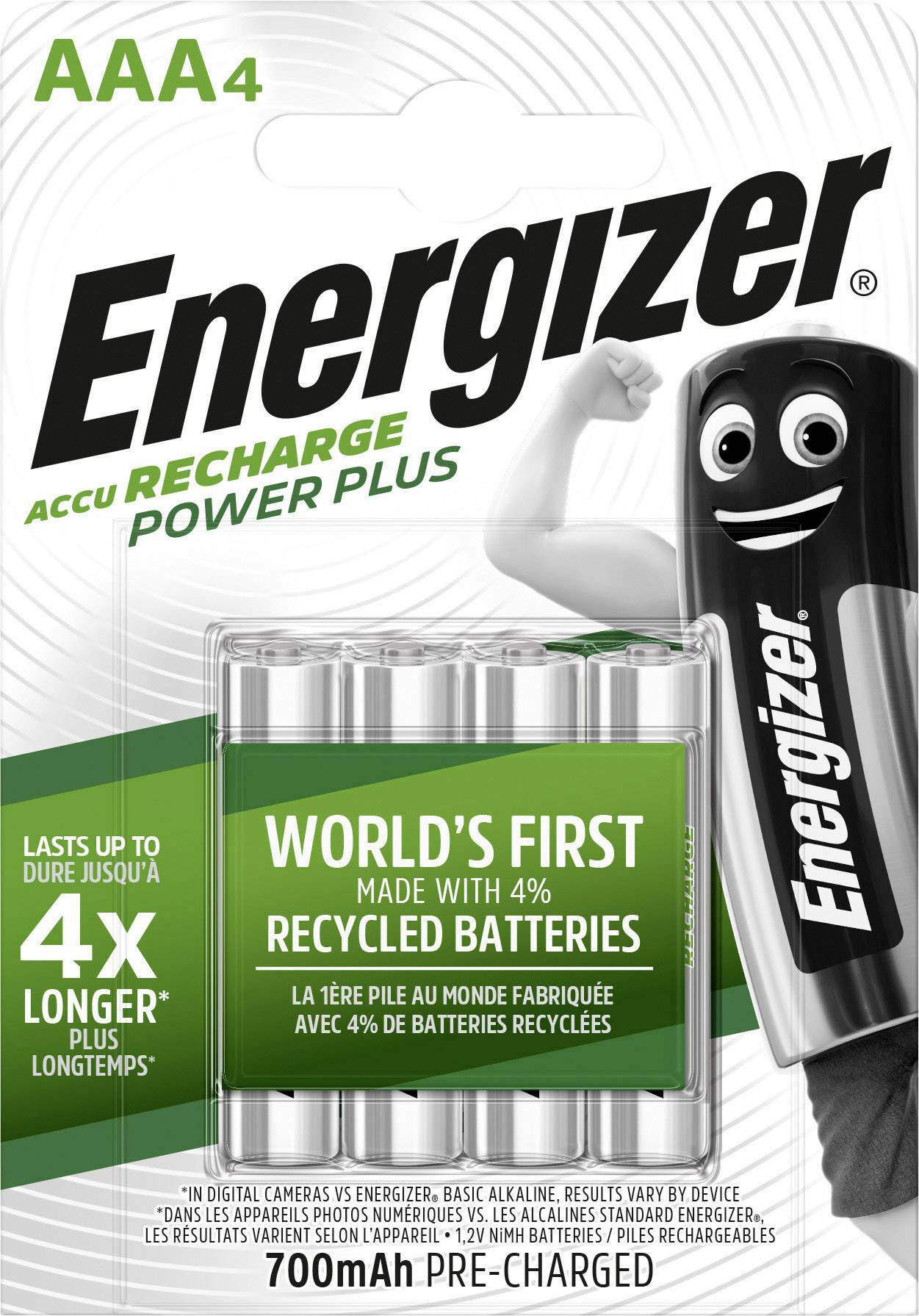 Energizer Power Plus AAA 700mAh 4ks EHR015 T00001095