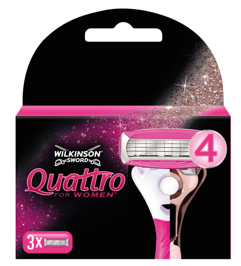 Wilkinson Quattro for Women Rosegold náhradné čepele 3ks (7001143R) T00052642