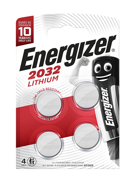 Energizer Lítiové gombíkové batérie CR2032 FSB4 E304127202 T00076400