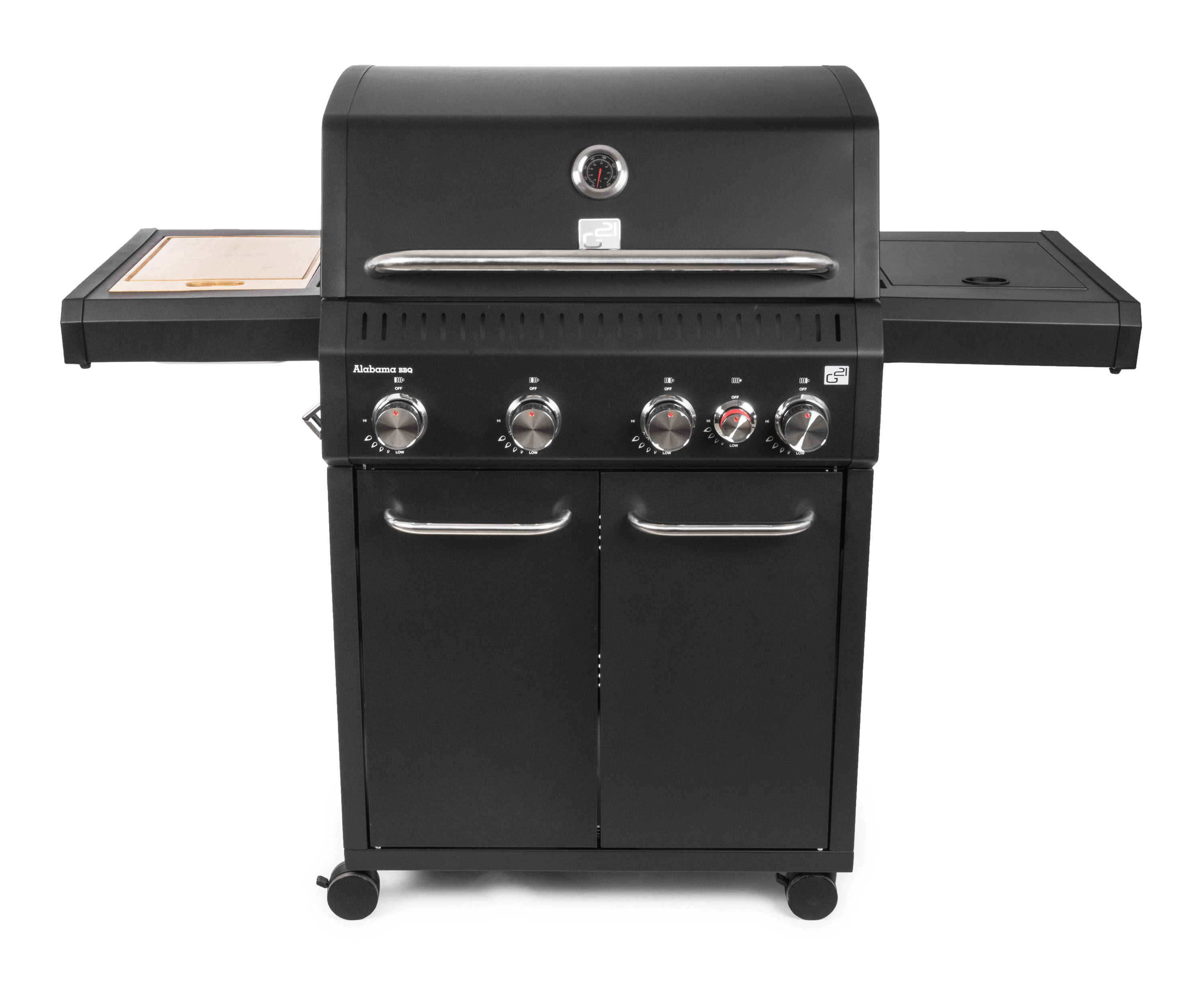 Plynový gril G21 Alabama Black BBQ Premium Line, 5 horákoch + zadarmo redukčný ventil