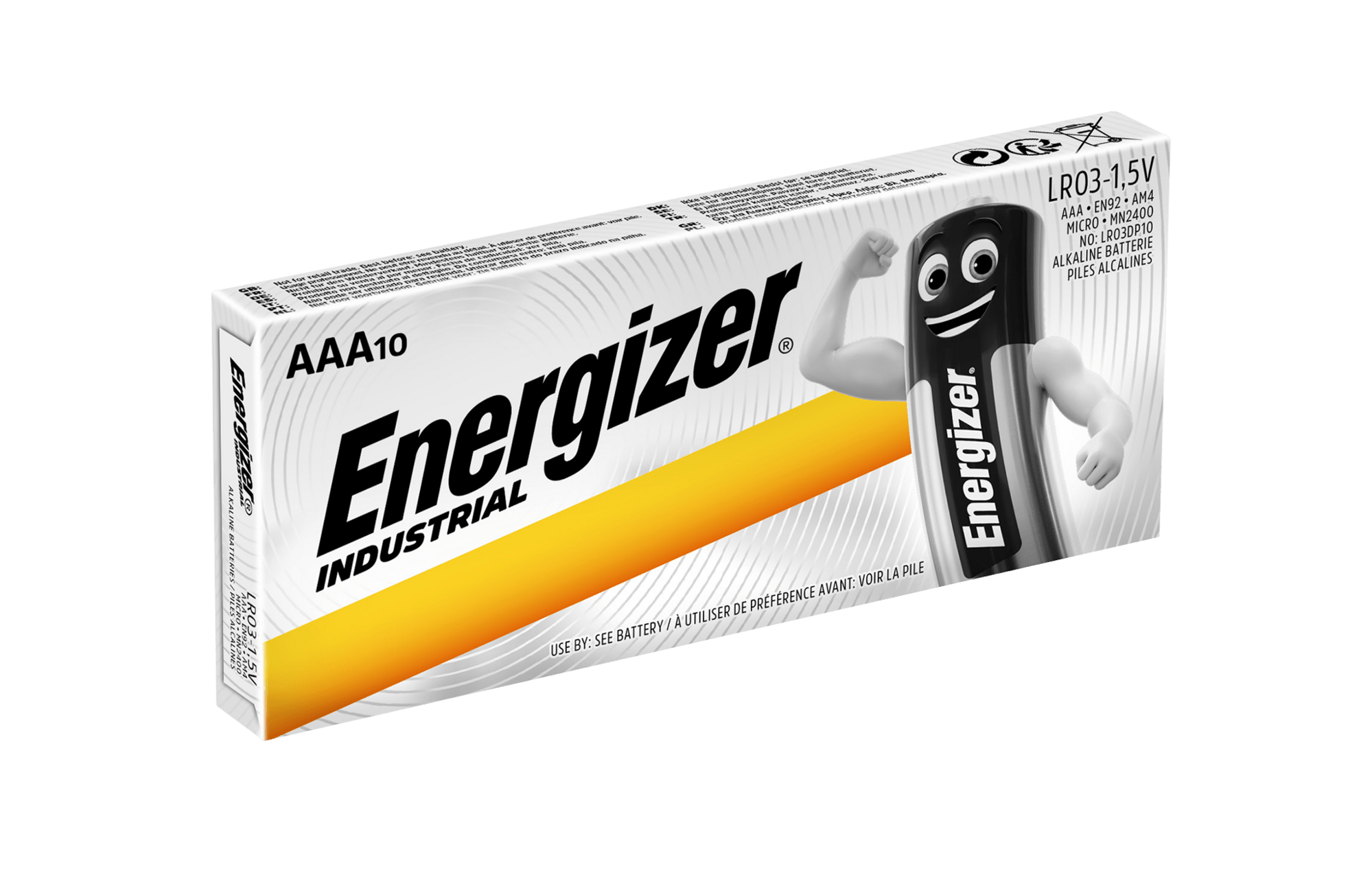 Energizer Industrial AAA/LR03 DP10 alkalická priemyselná mikrotužková batéria 10ks 7638900361063 T00000989