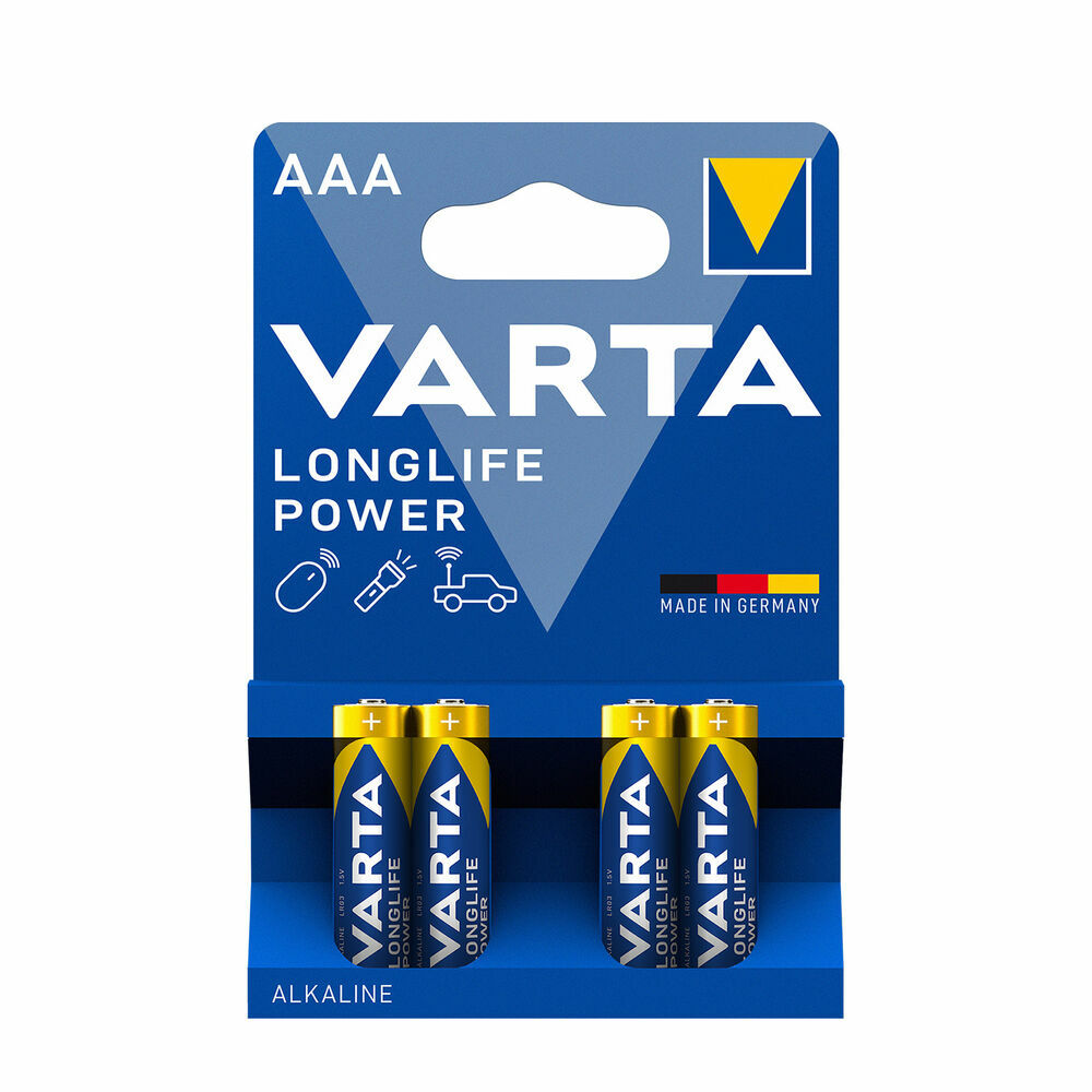 Varta Longlife Power alkalická mikrotužková batéria AAA, 4ks T00001332