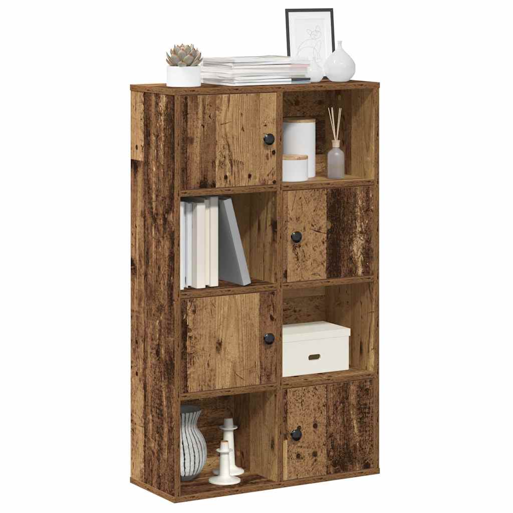 vidaXL Knižnica staré drevo 60x24x101,5 cm kompozitné drevo
