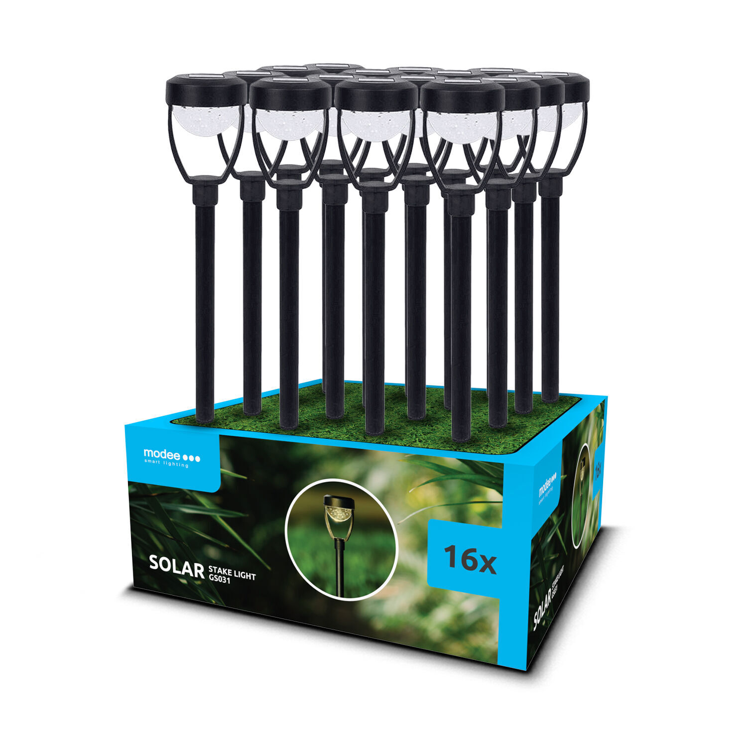 Modee záhradná solárna LED lampa GS031 40cm, HB40 40 mAh (ML-GS031) T00082920