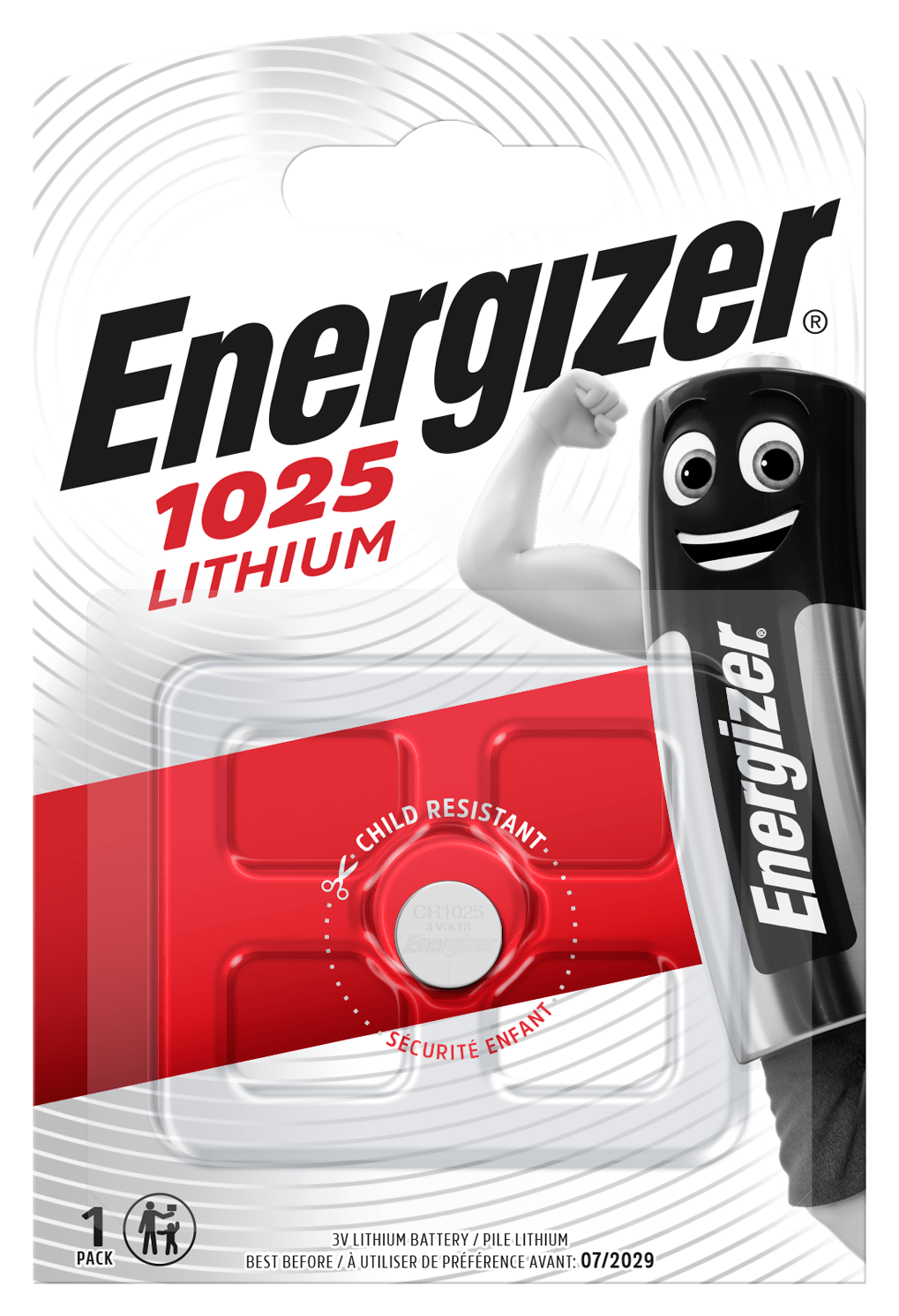 Energizer CR1025 1ks lítiová gombíková batéria EN-E300163500 T00001070