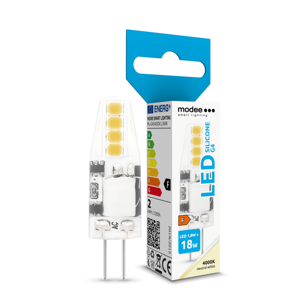 Modee Lighting LED žiarovka G4 Silicon 1,8W 12V 4000K 180 lm (ML-G4S4000K1,8WN) T00060707